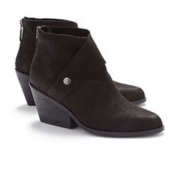 Eileen Fisher Tag Sport‎ Suede Ankle Bootie Black Size 10 - Picture 1 of 13